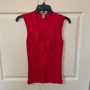 H&M pink ruffle top